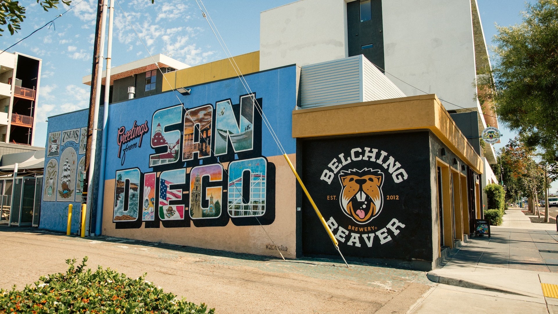 an art wall in San Diego, California